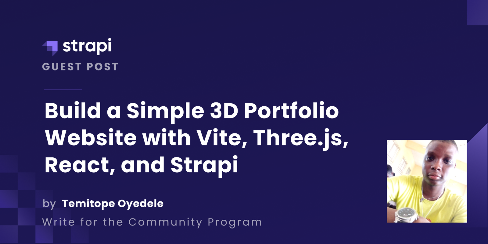 How to Build a Simple 3D Portfolio Website with Vite React Three js